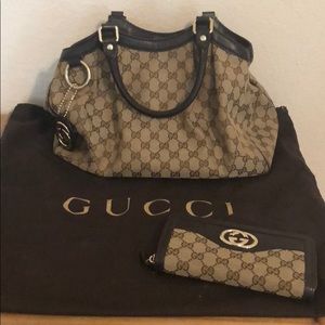 Gucci handbag and wallet